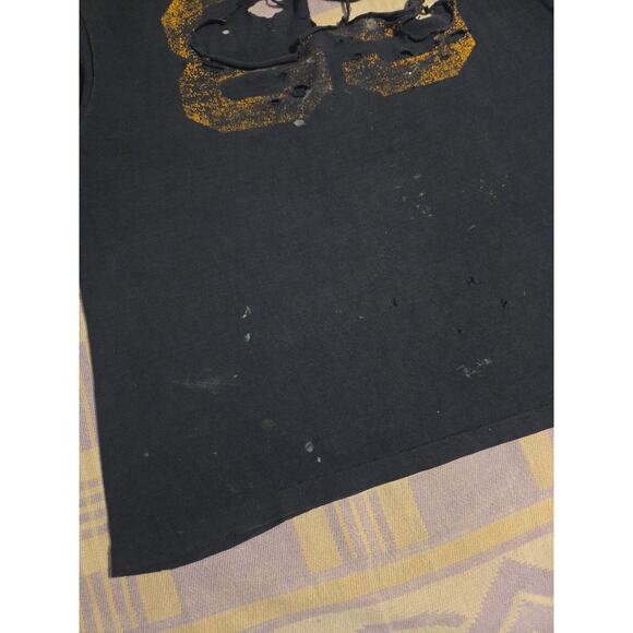 Vintage 80s Notre Dame Football T Shirt Jersey Champion USA Size XL Thrashed 90s - Picture 13 of 16